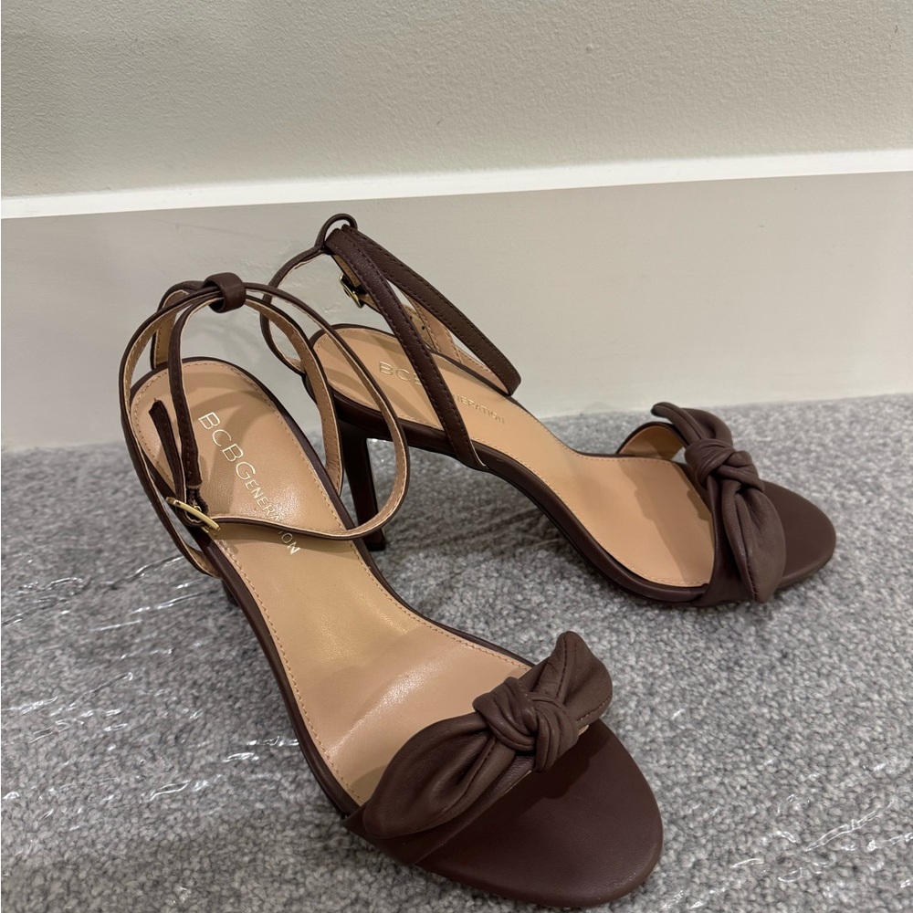 Bcbgeneration Brown Stiletto Heels Slingback - image 2